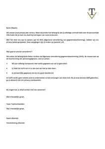 AVG toestemming, inhoud en voorbeeld brieven 