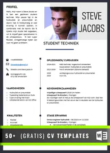 CV voorbeeld student zonder ervaring, stel een professioneel CV op zonder ervaring met behulp van onze voorbeeld templates en tips. 