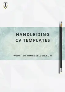 CV voorbeeld handleiding, eenvoudige handleiding voor het gebruik van onze gratis CV templates. 