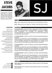 CV voorbeeld 16, super mooi en strak CV design template in Microsoft Word. Download al onze templates gratis en ga direct aan de slag. 
