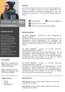 CV voorbeeld 20, 100% gratis voorbeeld templates in Word, start direct met het maken van je CV in Word. 