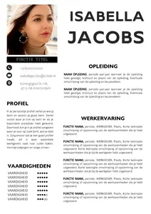 CV voorbeeld 31, maak eenvoudig en snel je CV met behulp van onze gratis templates in Word en onze tips & trics!