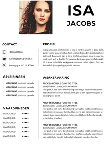 CV voorbeeld 37, de mooiste gratis CV voorbeelden en tips om je CV te perfectioneren. Maak in een handomdraai je C up to date met onze gratis templates. 