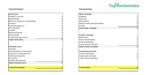 Investeringsbegroting, download een voorbeeld in Excel, De begroting is een deel van een financieel plan en is een overzicht van de investeringen bij de start. 