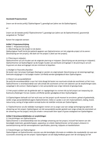 Bespaar tijd en zorg dat je project soepel verloopt met ons voorbeeld projectcontract. Download ons gratis sjabloon en pas het aan je eigen behoeften aan.