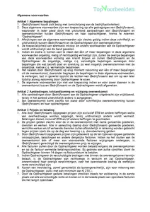 Algemene voorwaarden, voorbeeld algemene voorwaarden, verkoopvoorwaarden