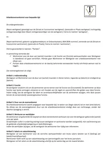 Arbeidsovereenkomst bepaalde tijd, voorbeeld arbeidsovereenkomst ter inspiratie