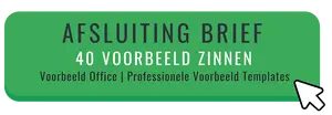 Afsluiting brief, bekijk hoe een correcte afsluiting van een brief eruit ziet. 