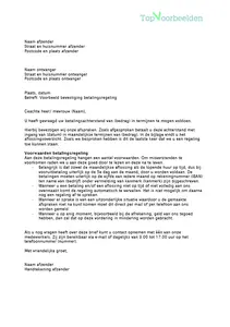 Bevestiging betalingsregeling, voorbeeld brieven om een overeengekomen betalingsbevestiging te bevestigen. 