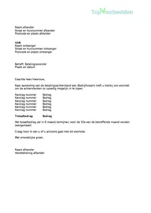 Brief Belastingdienst, voorbeeld brieven ter inspiratie