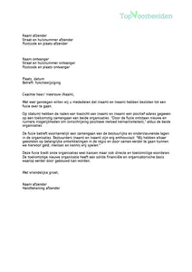 Brief fusie, 3 voorbeeld brieven voor het bekend maken van een fusie. 