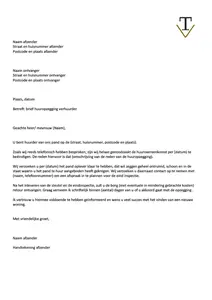 Brief huuropzegging verhuurder, 3 voorbeeld brieven om de huur op te zeggen op initiatief van de verhuurder. Bekijk en download de gratis voorbeelden. 