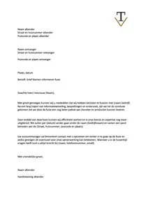 Brief klanten informeren, voorbeeld brieven om klanten te informeren over bijvoorbeeld een verandering van contactpersoon, een prijsverhoging, een fusie, een nieuw rekeningnummer of een verhuizing. 