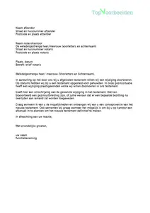 Brief notaris, bekijk hoe de adressering eruit ziet voor een brief naar de notaris en download gratis een voorbeeld brief. 