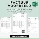 Factuur voorbeeld – maak eenvoudig je factuur met onze gratis voorbeeld templates in Excel.  Een factuur maken doe je zo!