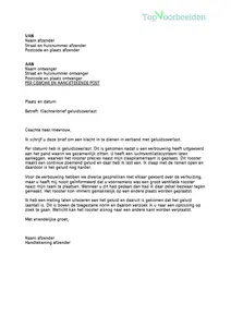 Klachtenbrief geluidsoverlast, 2 voorbeeldbrieven om een klacht in te dienen in verband met geluidsoverlast. Bekijk en download de gratis voorbeelden. 