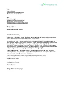 Klachtenbrief product, 2 voorbeeld brieven om een klacht in te dienen over een product. Bekijk en download de gratis voorbeelden. 