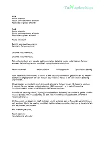 Voorbeeld aanmaning, wanneer een factuur niet wordt betaald, bekijk de voorbeeld brieven en de procedure van aanmanen. 