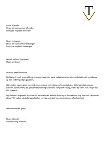 Afwijzing offerte, toon, opmaak en 4 voorbeeld brieven ter inspiratie