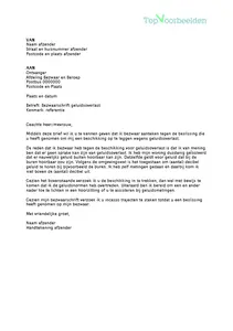 Voorbeeld bezwaarschrift geluidsoverlast, voorbeeld brieven voor als je bezwaar wil indienen tegen een beschikking voor geluidsoverlast 