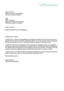 Bezwaar huuropzegging, wanneer kan je bezwaar maken tegen het opzeggen van de huur en 2 voorbeeld brieven om bezwaar aan te tekenen. 