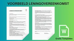 Voorbeeld leningovereenkomst - Als je een geld uitleent, is het aab te raden dit vast te leggen. Een leningovereenkomst maken doe je zo! 