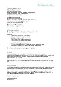 Voorbeeld offerte badkamer, bekijk de gratis voorbeeld offertes en download deze in Word. 