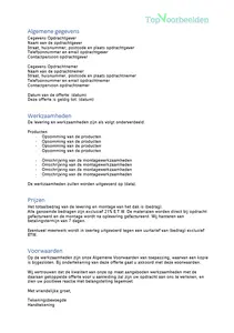 Voorbeeld offerte dak, bekijk en download de verschillende voorbeeld offertes. Gratis voorbeelden. 