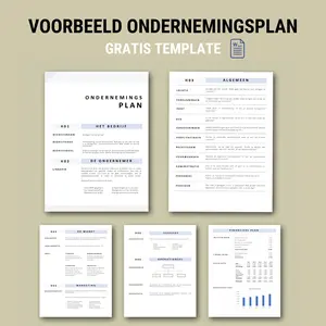 Ondernemingsplan voorbeeld Word | Gratis template in Word | Geef een kickstart aan je bedrijf met onze voorbeeld ondernemingsplannen