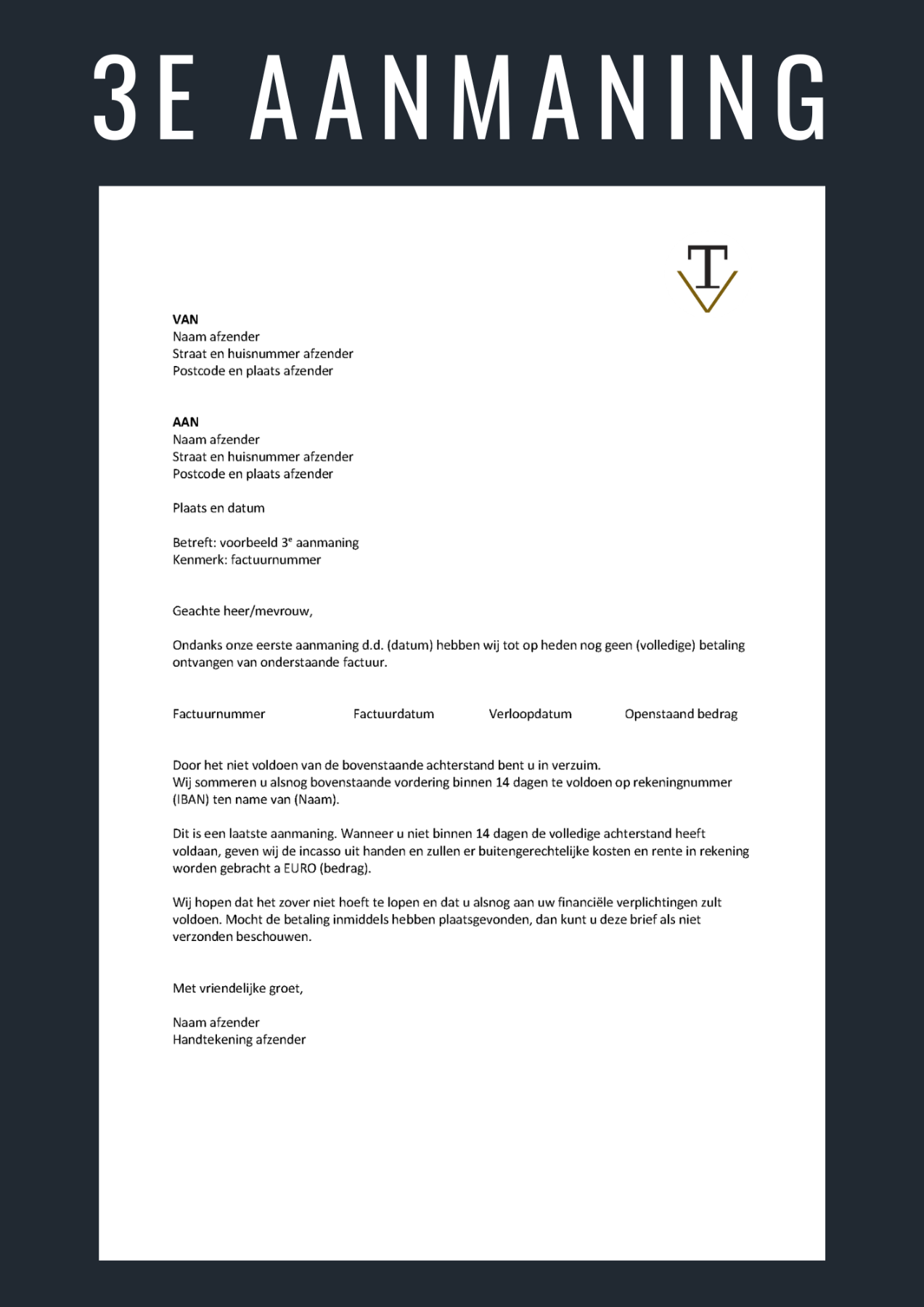 Aanmaning-sturen-3e-aanmaning