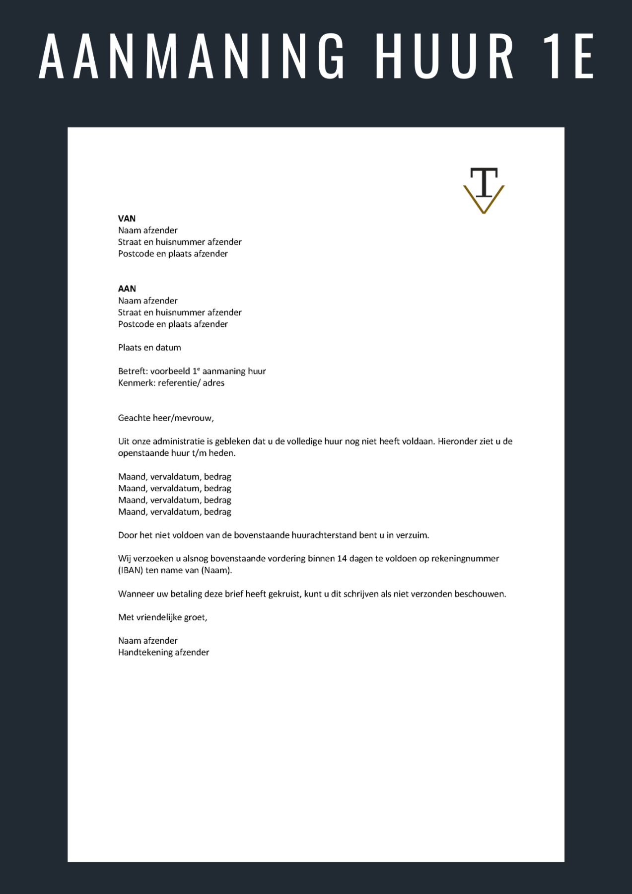 Aanmaning-sturen-huur-1e-aanmaning