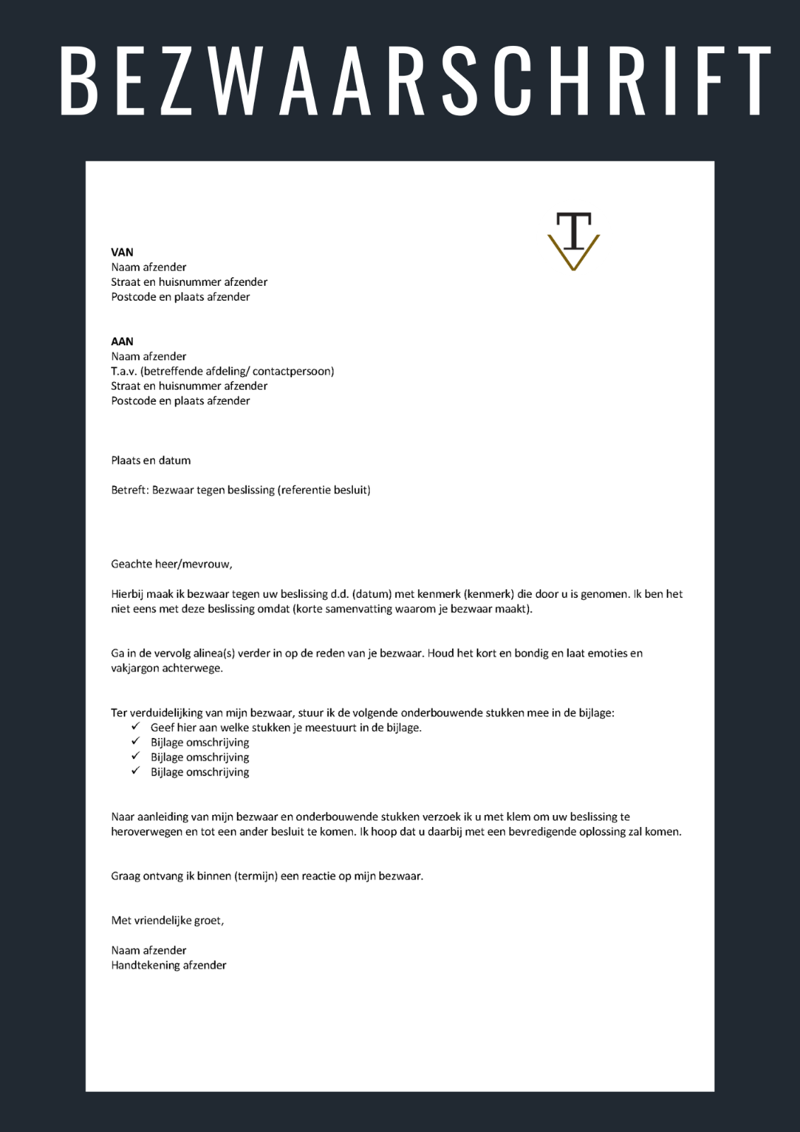 Bezwaarschrift Voorbeeld | Maak Bezwaar tegen een Beslissing met onze Voorbeeld Brieven | Algemene Teksten | Voorbeeld Zinnen | Bezwaarschrift Beginnen  