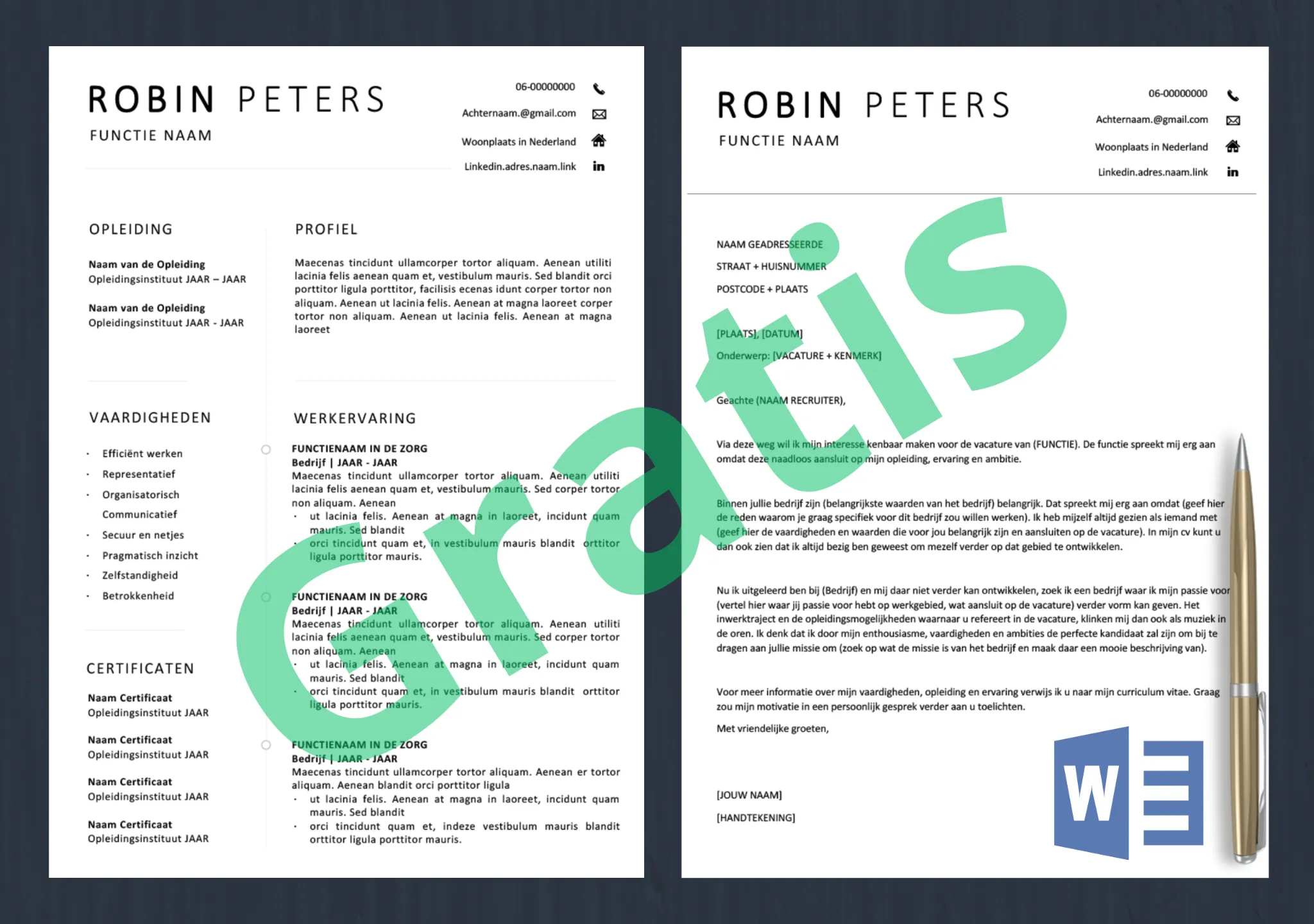 CV-Maken-Grartis-Voorbeeld-2 CV-Maken-Grartis-Voorbeeld-2