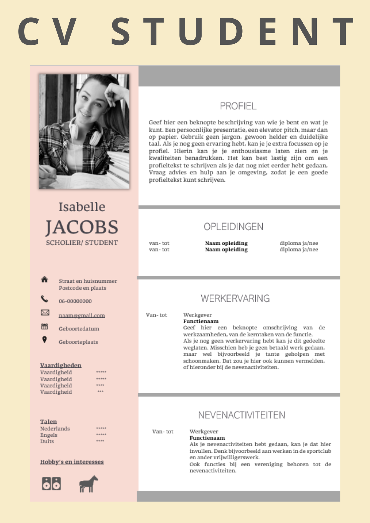 CV-voorbeeld-student-2
