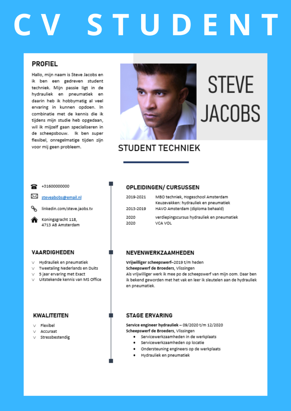 CV-voorbeeld-student-zonder-ervaring