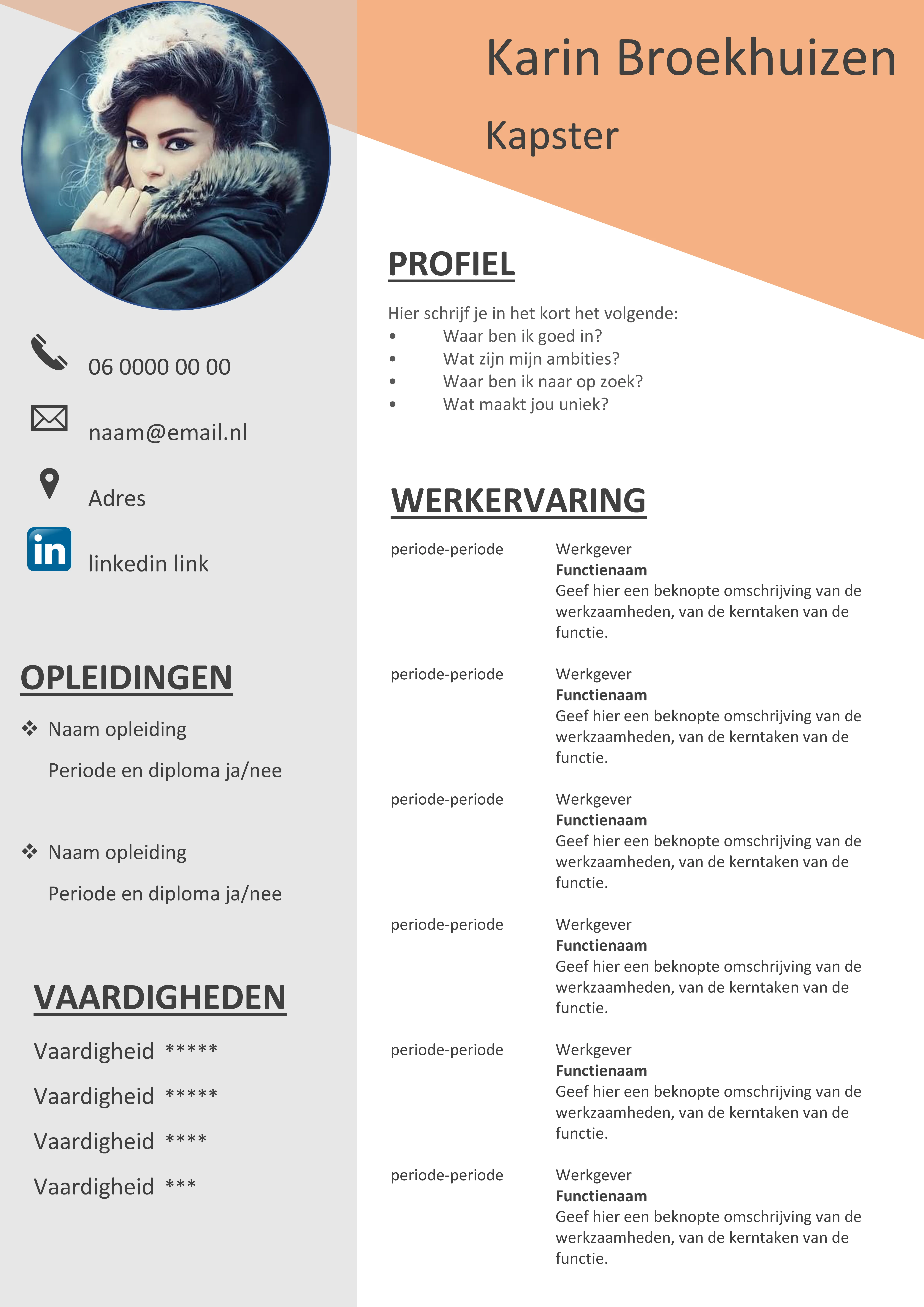 Gratis cv templates top 4