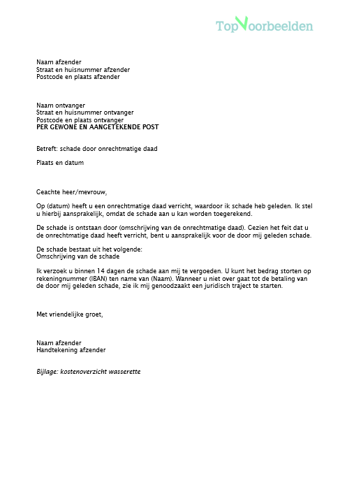 Aansprakelijk stellen