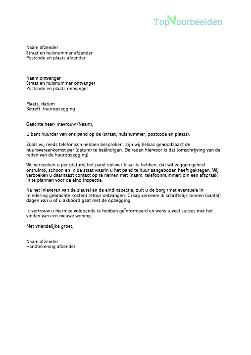 brief-huuropzegging-verhuurder