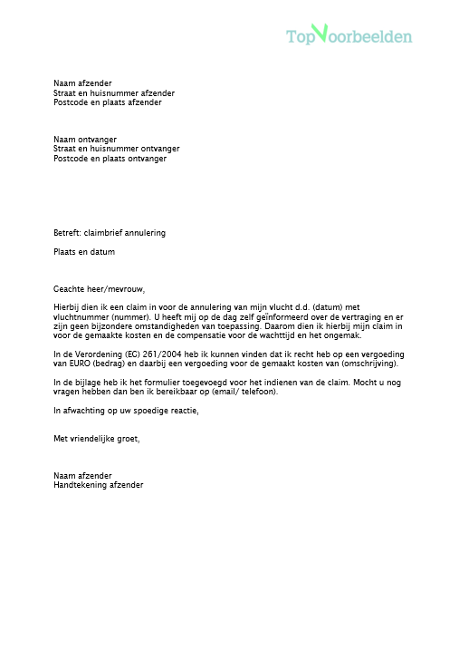Zakelijke brief